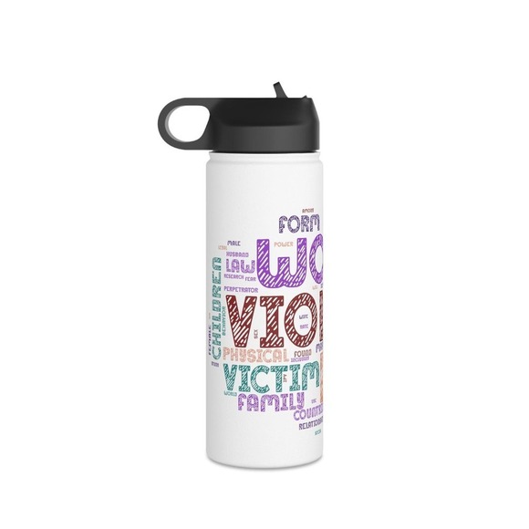Domestic Violence Tumbler, Wrap, Domestic Violence Wrap, 18oz Tumbler Wrap - Picture 3 of 9